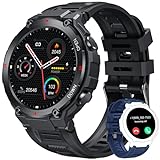 Smartwatch Telefonfunktion Uhren Fitnessuhr Armbanduhr - Smartwatch Herren Fitness Tracker mit Blutdruckmessung…