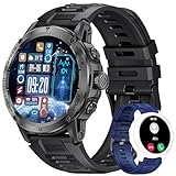 LIGE Herren-Smartwatch mit Anruf, Bluetooth, 1,54 Zoll (3,9 cm) mit Schlafmonitor, Herzfrequenz SpO2,…
