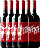 Roter Bio-Glühwein von Heißer Hirsch - veganer roter Glühwein - 6x 0,75 l VINELLO - 6er - Weinpaket…