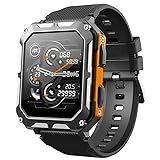 WAHK RAHK The Indestructible Smartwatch für Herren (Anruf annehmen/tätigen) – robuster Outdoor-Fitness-Tracker…