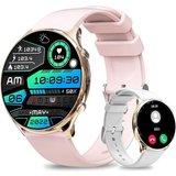 Fitonus Smartwatch (1,39 Zoll, iOS Android), Damen mit Telefonfunktion Fitnessuhr SpO2 Pulsuhr Wasserdicht…