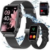 Vbrisi Smartwatch Damen Herren Smartwatch, Fitness Tracker Uhr mit Anrufe Smartwatch (1.57 Zoll) Fitness…