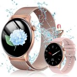 JANOLTY Damen Herren 2* Uhrenarmbänder,Fitness Smartwatch (1,43 Zoll, Android iOS), mit Telefonfunktion,App-Benachrichtigung,SpO2,Herzfrequenz…