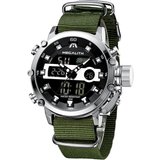 MEGALITH Wasserdicht Watch, Trendiges Design, Vielseitige Funktionalität, Bequemes Nylonarmband