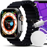 Retoo Smartwatch mit Telefonfunktion 1.83 Zoll Touchscreen Fitnessuhr Smartwatch, A6 Smartwatch, USB-Kabel,…