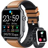 NONGAMX Smartwatch (2,0 Zoll, Android, iOS), Uhren mit Telefonfunktion Blutdruck Schrittzähler Sportuhr,…
