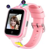 Mingfuxin Smartwatch (4G), Telefon mit Dual-Kamera, Kinder-GPS-Tracker mit WiFi-Videotelefonanruf
