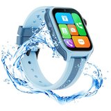 Novzep 1.83Zoll Kinder Wasserdichte Uhr mit Video Anrufen,GPS-Tracking,700mAh Smartwatch