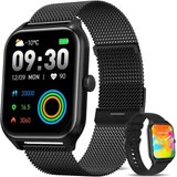 Sross Smartwatch, Fitness Tracker watch, Damen Herren Smartwatch (Fitnessuhr mit Telefonfunktion 1,83"…