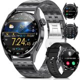 ESFOE Herren's Anruf, Bluetooth IP68 Wasserdicht Smartwatch (1,39 Zoll, Android/iOS), mit Herzfrequenz,…