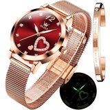 OLEVS Quarzwerk Hardlex-Kristallglas Watch, Langlebigkeit, Vielseitigkeit, das perfekte Geschenk,Bequemes…