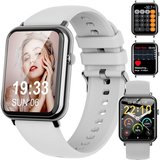 Tisoutec Smartwatch Damen Herren Fitness Tracker Fitnessuhr Smartwatch (Fitnessuhr /WhatsApp Notiz,Smartwatch…