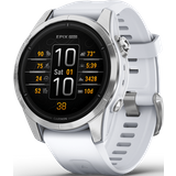 epix Pro (Gen 2) - Standard Edition | 42mm, Steinweiss/Silber mit QuickFit®-Silikon-Armband 20 mm Smartwatch
