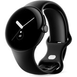 Pixel Watch WiFi, mattes schwarzes Edelstahlgehäuse mit Obsidian Armband Smartwatch