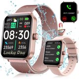 KUGI Smartwatch Damen Herren mit Telefonfunktion, 1.9" Zoll Smartwatch Touchscreen Fitnessuhr,IP67 Wasserdicht…