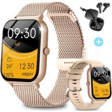 Yuede Smartwatch für Damen Herren, Smartwatch Fitnessuhr Tracker mit Bluetooth Anrufe und SMS-Benachrichtigung…