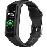 MicLee Smartwatch (0.9 Zoll, Andriod iOS), Fitness Armband mit Pulsmesser Fitness Tracker Uhr Wasserdicht…