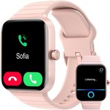 Aeac Damen mit Telefonfunktion und Alexa Built-in Smartwatch (1.8 Zoll, Andriod iOS), Fitness HerzfrequenzSpO2…