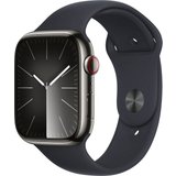 Apple Watch Series 9 GPS + Cellular Stainless Steel 45mm M/L Smartwatch (4,5 cm/1,77 Zoll, Watch OS…