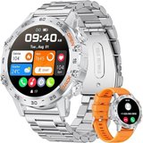 SIEMORL Smartwatch (1,39 Zoll, Android, iOS), Herren mit Telefonfunktion Fitness Tracker mit 100+Sportmodi…
