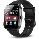 Yoever Smartwatch (1,8 Zoll, Android iOS), Herren mit fitnessuhr herren mit schlafmonitor wasserdicht…