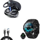 HYIEAR Smartwatches für Damen und Herren, wasserdichte Bluetooth-Kopfhörer5.3 Smartwatch, Gesundheits-Smartwatch…