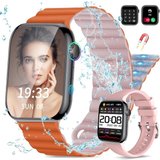 JANOLTY Smartwatch (2,09 Zoll, Android, iOS), Damen Herren,mit Telefonfunktion Uhren Fitness Tracker…