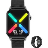 Aliwisdom Smartwatch (1,69 Zoll, Android iOS), Wasserdicht Fitness Tracker für iOS Android Mit Bluetooth…
