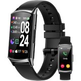Kesasohe Smartwatch (1,58 Zoll, Android, iOS), mit Telefonfunktion 124+ Sportmodi Benachrichtigung IP68…