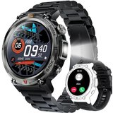 yozhiqu Robuste wasserdichte Design-Smartwatch für Männer mit LED-Taschenlampe Smartwatch, Herzfrequenz-…