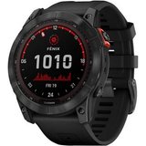 Garmin fenix 7X Solar Smartwatch (3.556 cm/1.4 Zoll), 51mm, mit schwarzem Armband Smartwatch, GPS