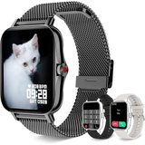Iaret Smartwatch (1,7 Zoll, Androoid iOS), Armbanduhr mit Telefonfunktion Wasserdicht Fitness Tracker…