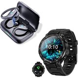 HYIEAR Smartwatch für Damen und Herren, kabellose Bluetooth 5.3-Kopfhörer Smartwatch, Smartwatch mit…