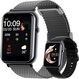 JANOLTY Smartwatch (1,69 Zoll, Android,iOS), Fitness Tracker IP67 Wasserdicht Fitness Uhr Pulsmesser…