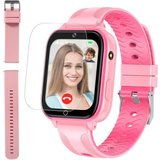 OKYUK Smartwatch (1,69 Zoll, Android iOS), Kinder smartwatch telefonanruf gesichtsentsperrung für jungen…