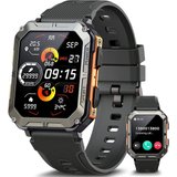 Manike NX3 Pro Smartwatch (4,3 cm/1,69'' HD Voll Touchscreen Zoll) Spar - Set, mit wechselband aus weichem…