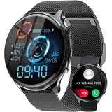 Fitonme Smartwatch (1,39 Zoll, Android iOS), Damen mit Telefonfunktion HD Fitnessuhr Runde mit 110+…