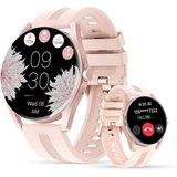 LUNIQUESHOP Smartwatch (1,39 Zoll, Android, iOS), mit telefonfunktion Bluetooth Sprachassistent Uhr…