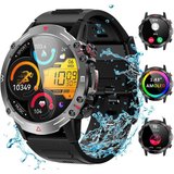 Vbrisi Smartwatch Damen Herren Smartwatch, Fitness Tracker Uhr mit Anrufe Smartwatch (1.43 Zoll) Fitness…
