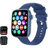 AMZSA Smartwatch (1,8 cm, Android iOS), Sportuhr mit Telefonfunktion Anrufe tätigen und entgegennehmen…
