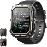 autolock Robuste Smartwatch,Fitness Armbanduhr,Militär mit Telefonfunktion Smartwatch, 1,83 Zoll,IP68…