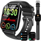 Csasan Smartwatch (1,85 Zoll, Android, iOS), Telefonfunktion 112 Sportmodi Sportuhr, Wasserdicht Fitnessuhr…