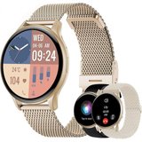 Dachma Fur Damen mit 3 armbändern Silikonarmband Metallarmband Smartwatch (1.45 Zoll, Android iOS),…