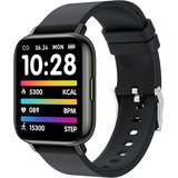 MicLee Fur Damen Herren Touch-Farbdisplay Wasserdicht IP68 Smartwatch (1,69 Zoll, Android iOS), mit…