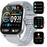 Aptkdoe Smartwatch (1,85 cm, Android iOS), Herren uhr mit Bluetooth 112 Sportmodi Fitnessuhr, IP68 Wasserdicht
