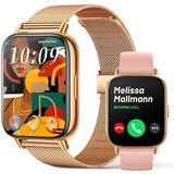 KLLGIA Smartwatch Damen mit Telefonfunktion Fitness Tracker, mit Android iOS Smartwatch, 1-tlg., Ausgestattet…