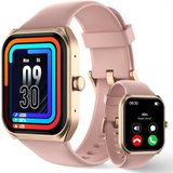 TUYOMA Smartwatch (1,91 Zoll, Android, iOS), Damen IP68 Wasserdicht Sportuhr Schrittzähler mit Herzfrequenz,…