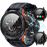 Tisoutec Smartwatch Damen Herren, Fitness Tracker Uhr mit Anruffunktion, Smartwatch (Smartwatch (Fitnessuhr…