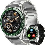 RollsTimi Smartwatch (1,32 Zoll, Andriod iOS), Herren HD Fitness Tracker Armbanduhr Pulsuhr Wasserdicht…