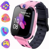 PTHTECHUS Smartwatch (1,54 Zoll, Android,iOS), Kinder,Telefon Uhr mit Musik-Player, Video, Wecker,16-Spiele,Aufkleber